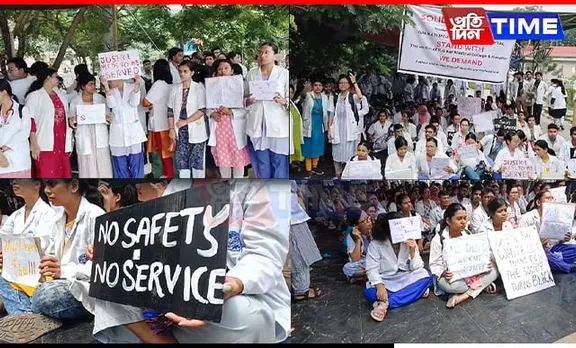 GMCH Staff, Students Protest in Solidarity Over Kolkata Doctor's Murder
